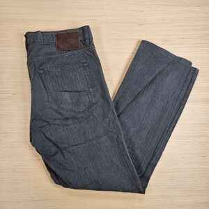 Hugo Boss Regular Fit Men 34/34 Fits 36x31 Gray Cotton Flannel Herringbone Pants